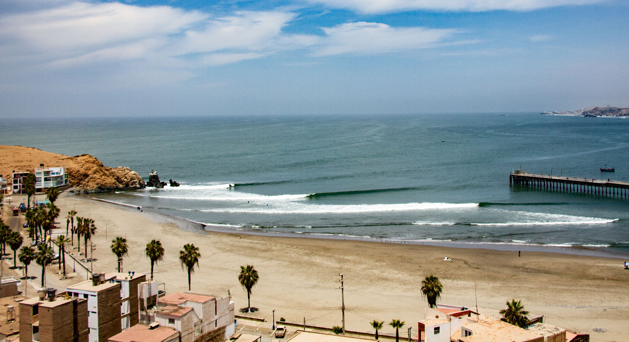 Vista de bungalows Cerro Azul